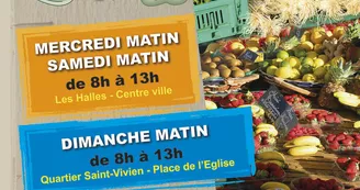 Marché du quartier St Vivien à Pons