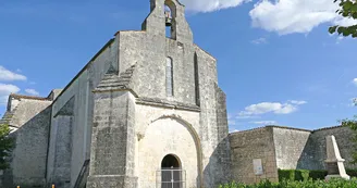 Circuit VTT N25 du Trefle Vignoble du Cognac voie romaine eglises romanes Nobla 6