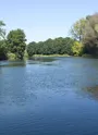 Le fleuve Charente près de Brives-sur-Charente sur le parcours de la Flow Vélo